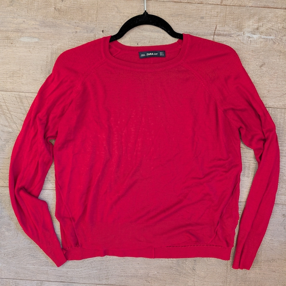 Zara | Red Knit Sweater